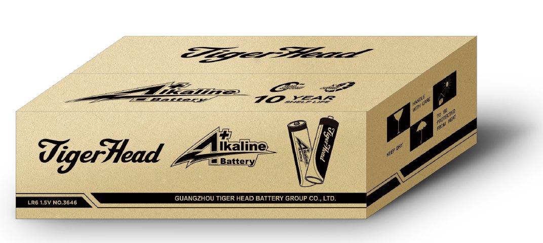 TIGER HEAD A+ ALKALINE BATTERIES  LR6 AA SIZE