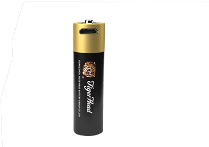 1.5V RECHARGEABLE LI-ION BATTERY USB TYPE AA SIZE 2800mWh - Quick Charge with Safety & Large Capacity
