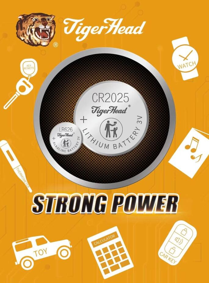 Tiger Head 3V Lithium & Alkaline Button Cell Battery